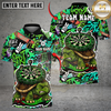 Maxcorners Darts Gumpy Turtle Graffiti Personalized Name, Team Name Unisex Shirt (4 Colors)