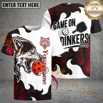 Maxcorners Pickleball Game On Dinkers Personalized Name Unisex Shirt