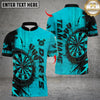 Maxcorners Scratch Dart Design Multicolor Customized Name, Team Name 3D Shirts