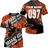 Maxcorners Motocross Off-Road Motorcycle Customize Name And Number 3D Shirts