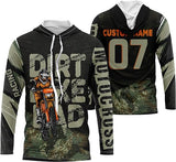 Maxcorners Motocross Biker Dad Customize Name And Number 3D Shirts