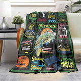 Maxcorners Gone Fishing Fishing Blanket