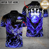 Maxcorners Bowling Phoenix Fire Multicolor Customized Name, Team Name 3D Shirts