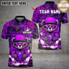 Maxcorners Cool HipHop Bear With Bowling Multicolor Customized Name, Team Name 3D Shirt