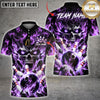 Maxcorners Bowling Ball & Dynamic Pin Motion Graphic Multicolor Customized Name, Team Name 3D Shirts