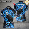 Maxcorners Fire Eagle Dart Design Multicolor Customized Name, Team Name 3D Shirts