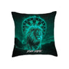 Maxcorners Darts Fire Lion Spirit Multicolor Customized Name 3D Pillow