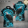 Maxcorners Fire Eagle Dart Design Multicolor Customized Name, Team Name 3D Shirts