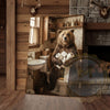 Maxcorners Bear Canvas Farmhouse Bathroom Toilet Paper Humor Canvas Wall Art