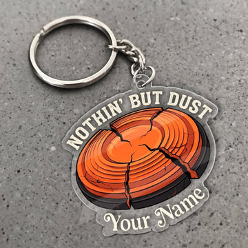 Maxcorners Clay Shooting Nothin But Dust Clay Target Customized Name 3D Keychain And Ornament