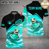 Maxcorners Bowling Ocean Cute Turtle Personalized Name, Team Name Unisex Shirt (4 Colors)