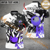 Maxcorners Ball And Pins Grunge Retro Player Bowling Jersey Multicolor Option Customized Name, Team Name 3D Polo Shirt