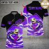 Maxcorners Bowling Ocean Cute Turtle Personalized Name, Team Name Unisex Shirt (4 Colors)