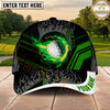 Maxcorners Golf Flaming Ball Tribal Graphic Personalized Name 3D Classic Cap