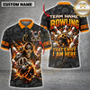 Maxcorners Bowling Ball & Fiery Pin Strike Graphic Multicolor Customized Name, Team Name 3D Shirts