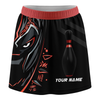 Maxcorners Customized Bowling Trouser Skirts With Shorts Underneath, Bowling Ball & Pins Black Panther Pro Sport Skorts With Pockets