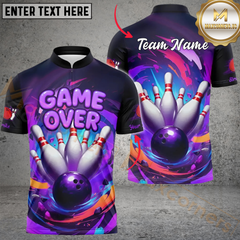 Maxcorners Blast Game Over Bowling Jersey Multicolor Customized Name, Team Name 3D Shirts