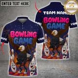 Maxcorners Bowling Eagle Funny Ball Multicolor Customized Name, Team Name 3D Shirts