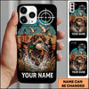 Maxcorners Duck Hunting Golden Retriever Camo Target Duck Hunter Personalized Name 3D Phone Case - Chocolate Labrador Retriever