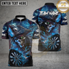 Maxcorners Darts Pirate Skeleton With Dartboard Multicolor Customized Name, Team Name 3D Shirts