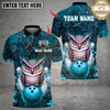 Maxcorners Bowling Owl Bowling With Pins Graffity Personalized Name, Team Name Unisex Shirt (4 Colors)