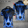 Maxcorners Flaming Dragon Bowling Design Multicolor Customized Name, Team Name 3D Shirts