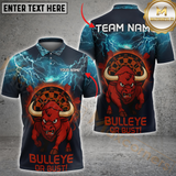 Maxcorners Darts Bullseye Blitz Multicolor Customized Name, Team Name 3D Shirts
