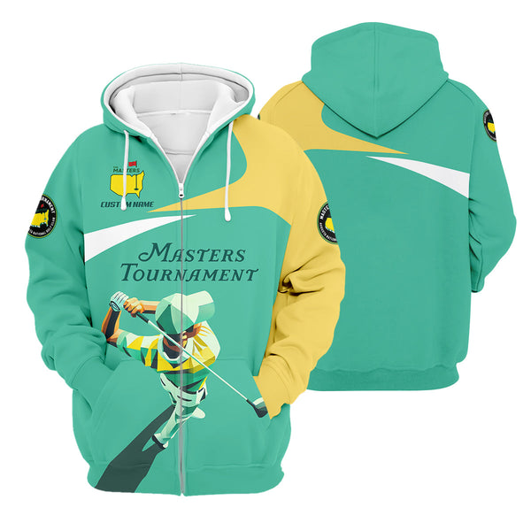 Maxcorners Master Tournament Custom Men's Golf Polo Shirt, Golf Gifts For Dad