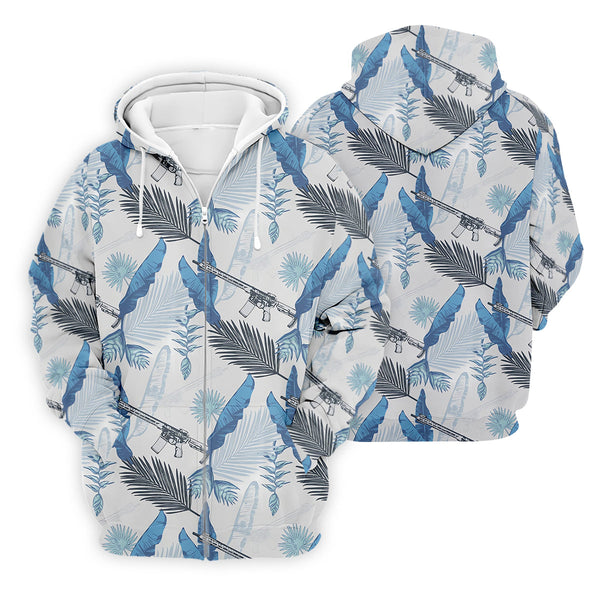 Maxcorners Blue Feather Golf Polo Shirt, Mens Golf Gift, Mens Tropical Shirts