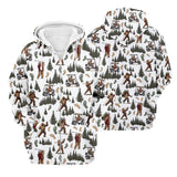 Maxcorners Bigfoot Sasquatch Men's Golf Polo Shirt, Funny Golf Shirt, Men Golf Gifts