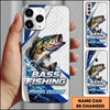 Maxcorners Fishing Phone Case Splash Art Fishing Phone Case Custom Name (8 Fish Species)