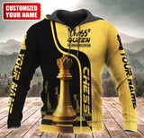 Maxcorners Chess Endgame Expert Customized Name 3D Shirt