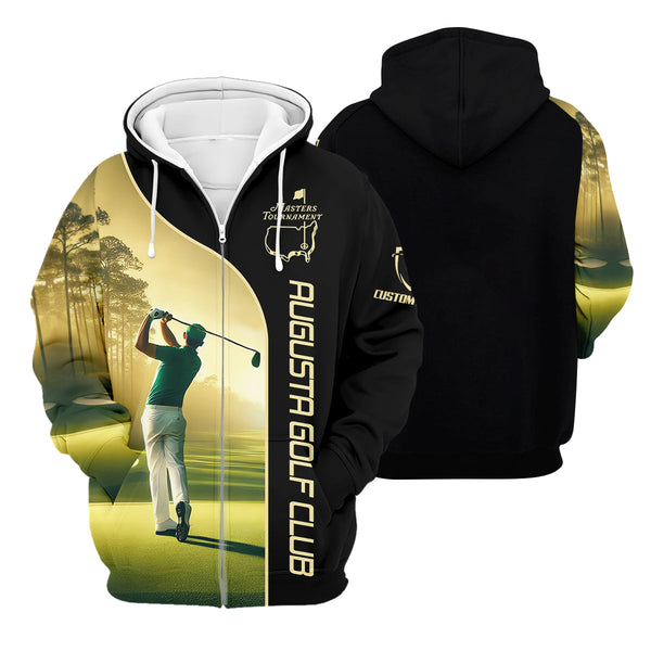 Maxcorners Augusta Golf Club Custom Men's Golf Polo Shirt, Gift For Golfers