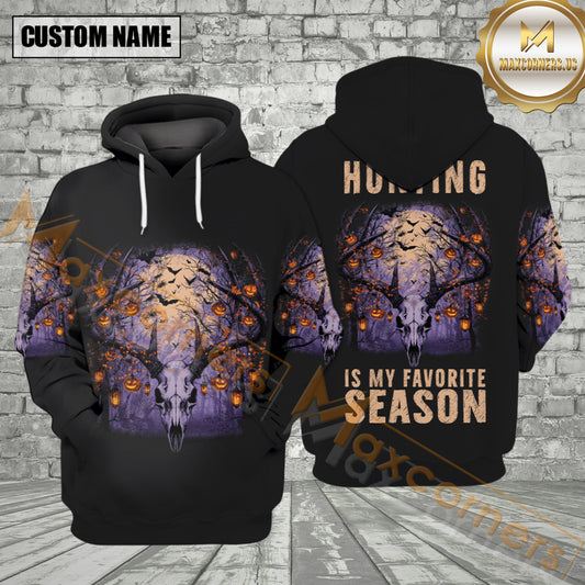 Maxcorners Deer Hunting Skull Halloween All Over Print Shirt
 Best Gift For Hunter