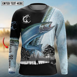 Maxcorners Chinook Salmon (King salmon) Custom Name 3D Shirt