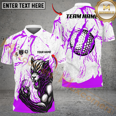 Maxcorners Savage Swing Golf Polo Shirt, Customized Name & Team Name 3D Shirts (4 Colors)