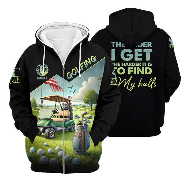 Maxcorners The Older I Get Custom Men's Golf Polo Shirt, Funny Golf Shirt, Dad Golf Gift