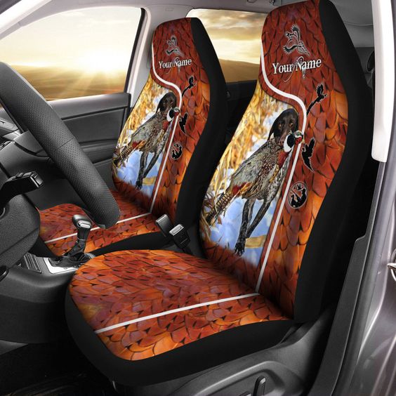 Maxcorners Pheasant Hunting With Dog Camoflage Car Seat Covers