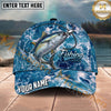 Maxcorners Fishing Blue Water Foam Lure Quote Personalized Name 3D Cap (12 Fish Species)