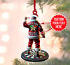 Maxcorners Personalized Santa Claus Dart Ornament, Custom North Pole Darts Team Christmas Decor