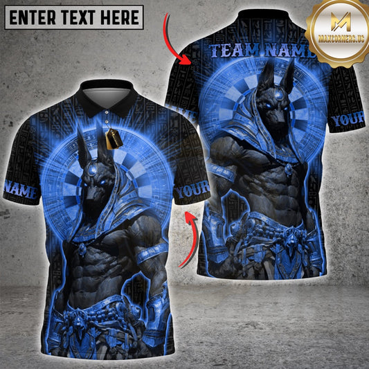 Maxcorners Darts Anubis Egyptian Gold Mystic Design Multicolor Customized Name, Team Name 3D Shirt