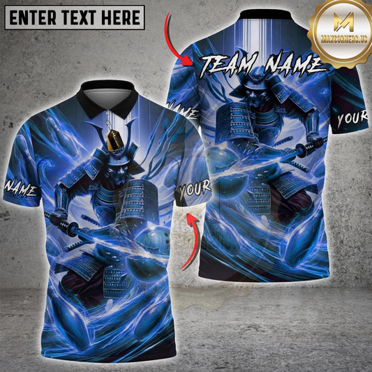 Maxcorners Darts Samurai Warrior Energy Slash Multicolor Customized Name, Team Name 3D Shirts