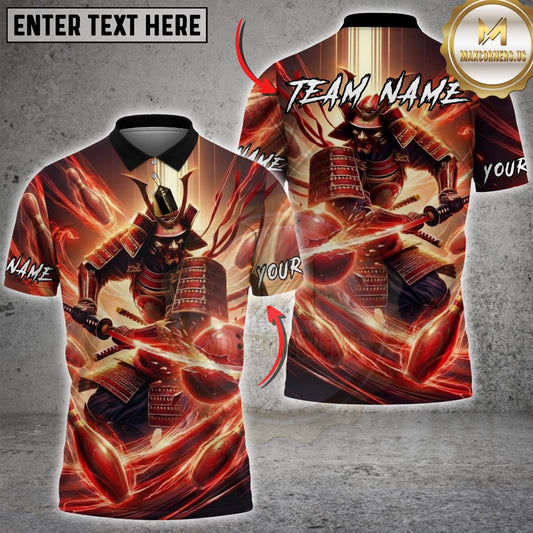 Maxcorners Darts Samurai Warrior Energy Slash Multicolor Customized Name, Team Name 3D Shirts