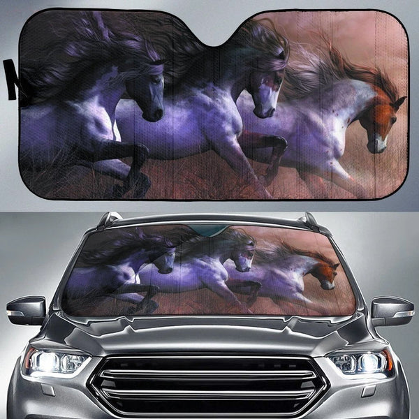 Maxcorners Amazing Wild Horses Car Sun Shade