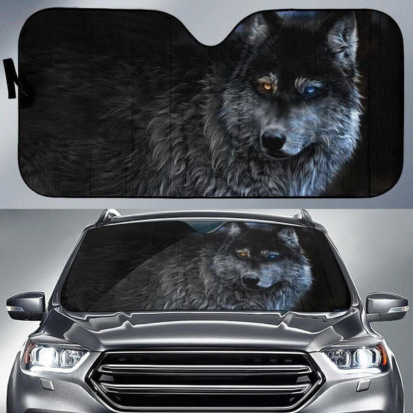 Maxcorners Amazing Wolf Eyes Car Sun Shade