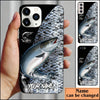 Maxcorners Classic Salmon Fishing Skin Personalized Name Phone Case LM1812