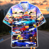 Maxcorners Hot Rod Drive-In Diner Classic Car Collection Hawaiian Shirt