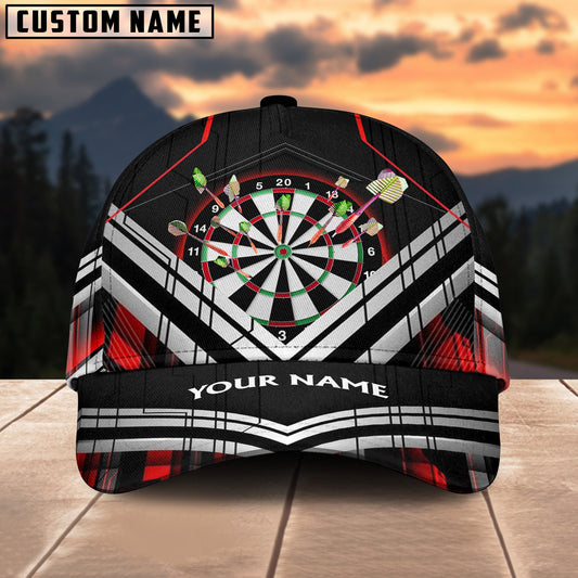 Maxcorners Darts Cyberpunk Multicolor Option Personalized Name 3D Cap