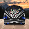 Maxcorners Darts Cyberpunk Multicolor Option Personalized Name 3D Cap