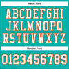 Maxcorners Custom Aqua White-Orange Mesh Authentic Football Jersey LM2605
